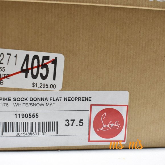 NIB CHRISTIAN LOUBOUTIN SPIKE DONNA FLAT sneaker - Picture 8 of 8